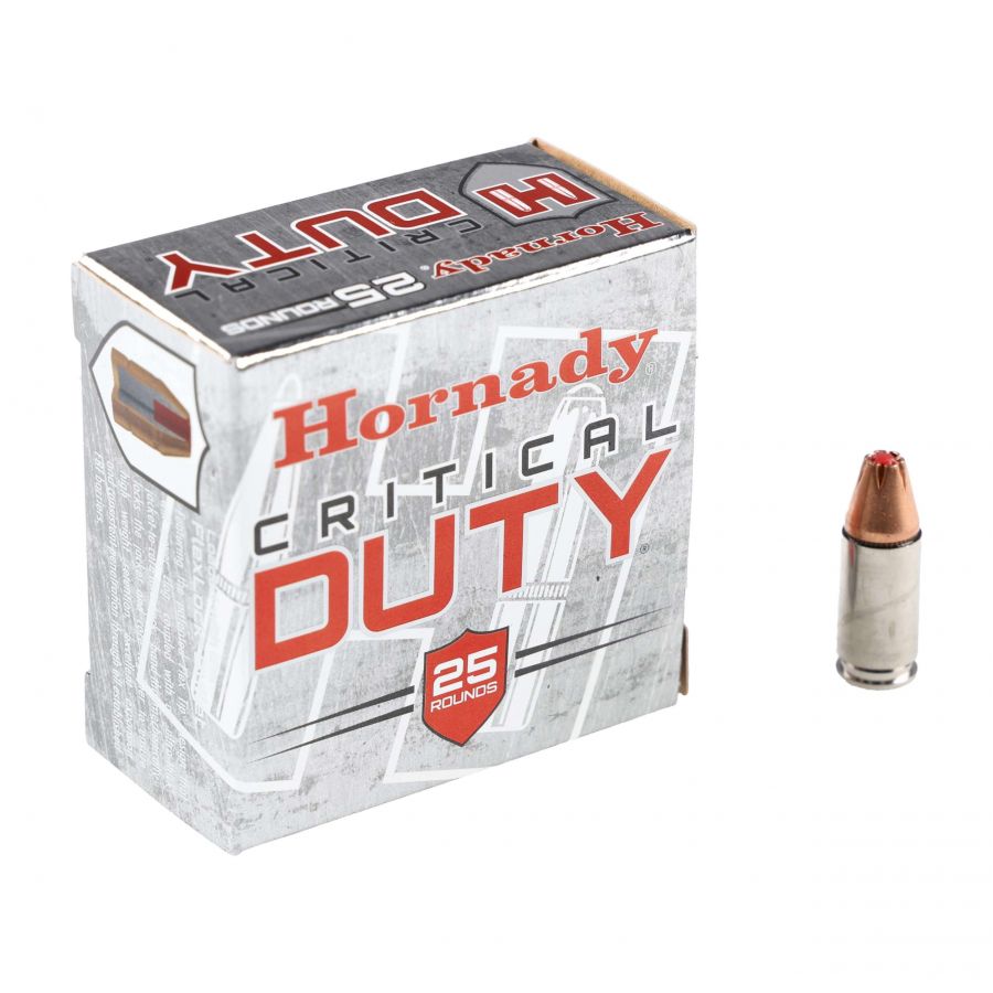 Amunicja Hornady kal. 9mm +P Critical Duty +P 135gr 1/4