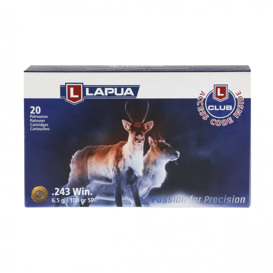 Amunicja LAPUA .243 Win SP 6,5 g/100 gr 4/4