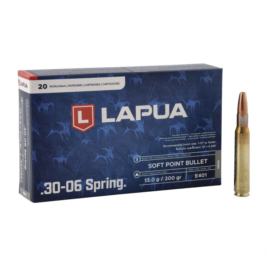 Amunicja LAPUA .30-06 MEGA 13 g/200 gr SP 1/4