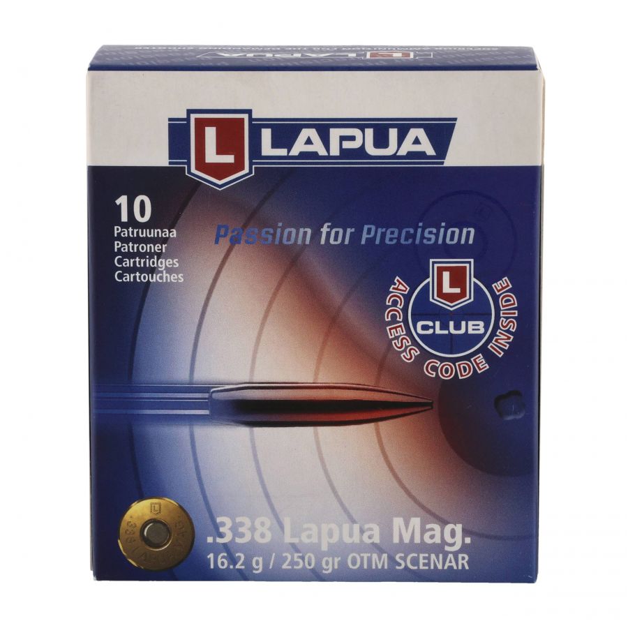 Amunicja LAPUA .338LapMag SCENAR 16,2g OTM 4/4