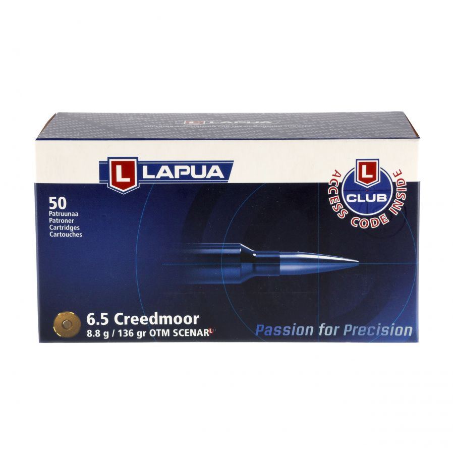 Amunicja LAPUA 6,5 mm Creedmoor SCENAR L 8,8 g / 136 gr 50 szt. 4/4