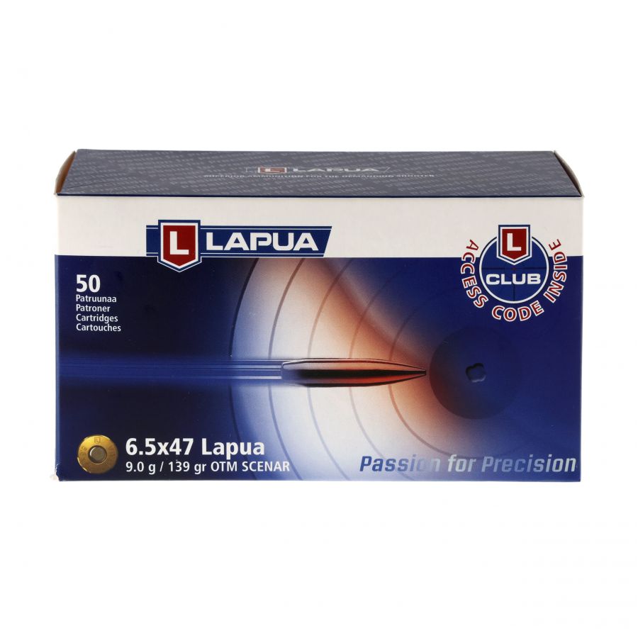 Amunicja LAPUA 6,5x47 Scenar L 9g/139gr OTM 4/4