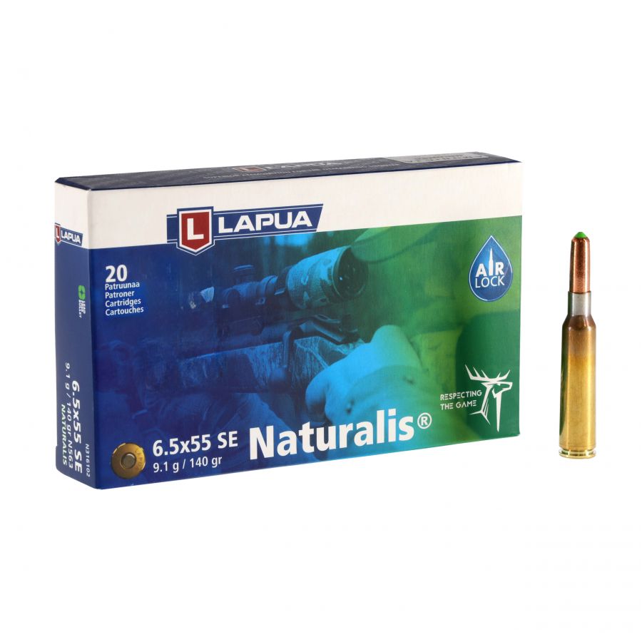 Amunicja Lapua 6,5x55 SE Naturalis 9,1g/140gr 1/4