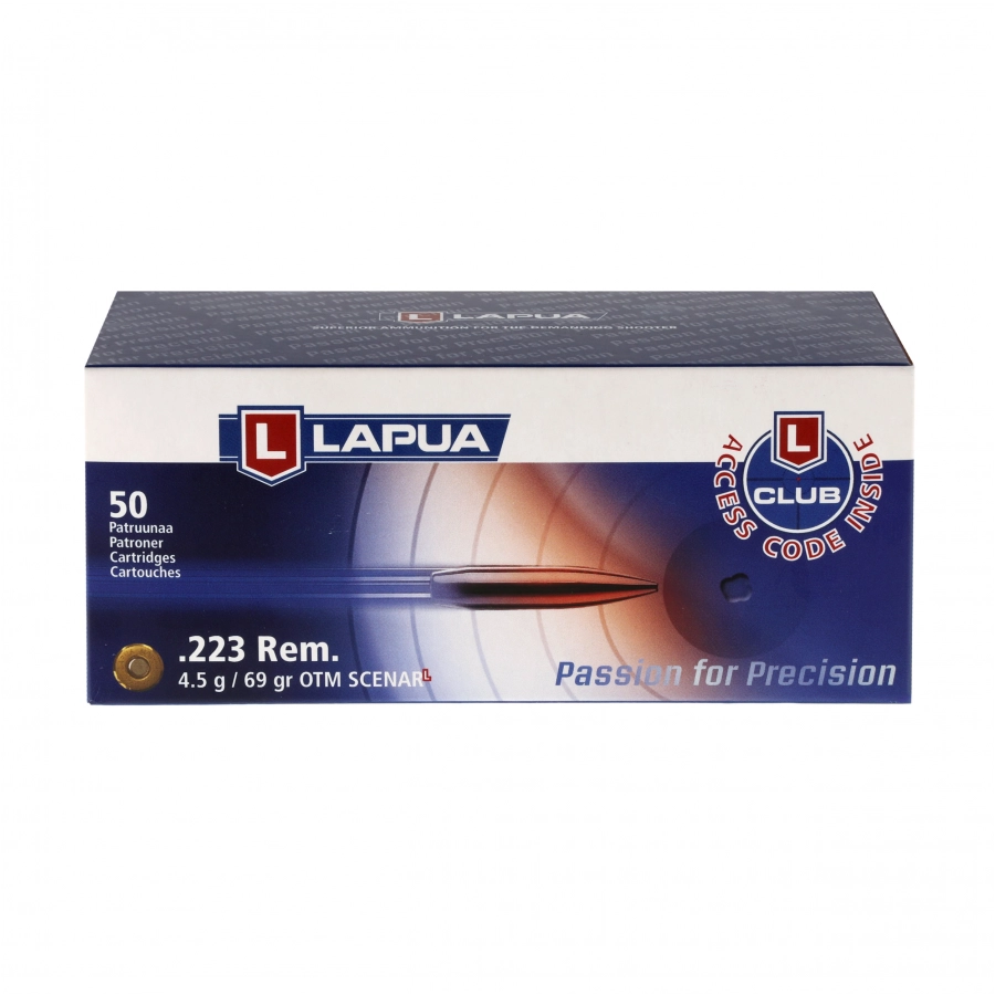 Amunicja LAPUA kal. 223 Rem Scenar L 4,5g/69gr 4/4