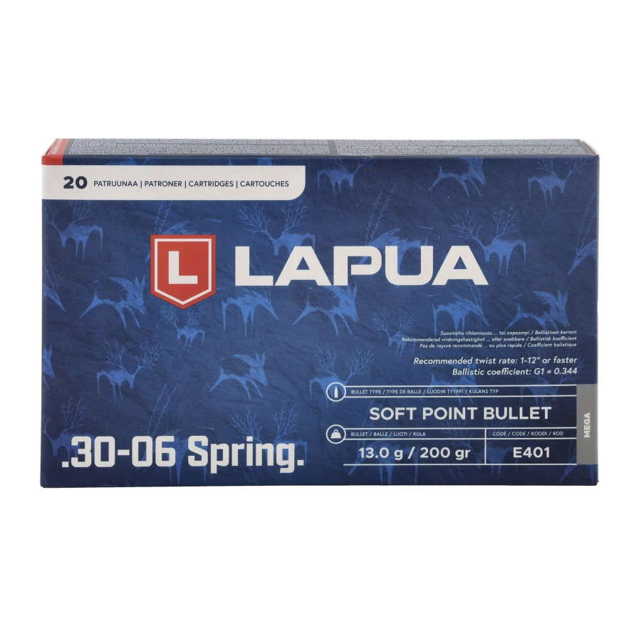 Amunicja LAPUA kal. 30-06 MEGA 13 g/200 gr SP 4/4