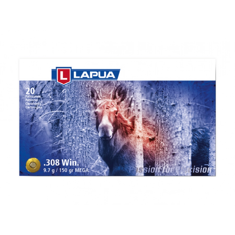 Amunicja LAPUA kal. 308 Win. MEGA 9,72g/150gr SP 1/1