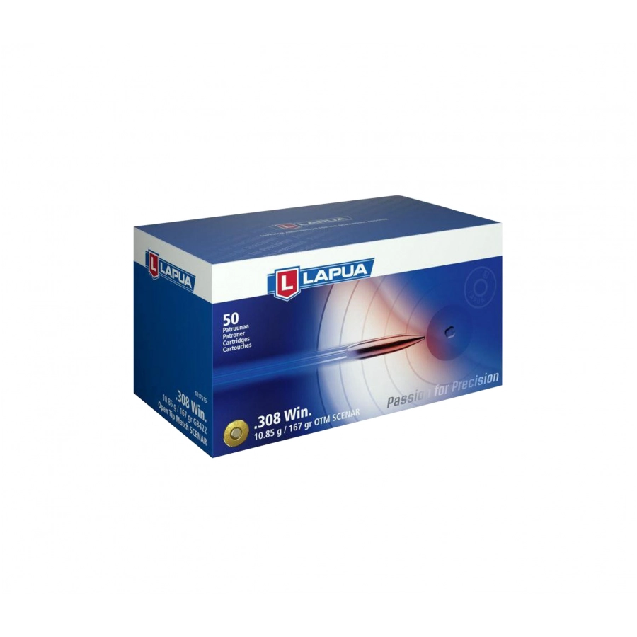 Amunicja LAPUA kal. 308 Win SCENAR 10,85 g / 167 gr 4/4