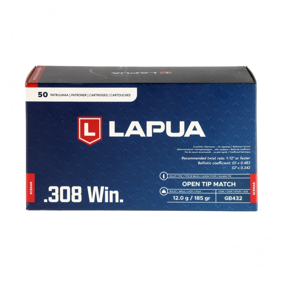 Amunicja LAPUA kal. 308 Win SCENAR 12g/185gr 4/4
