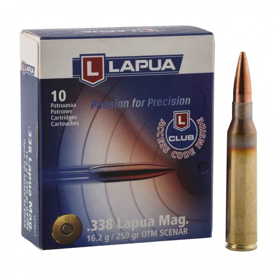 Amunicja LAPUA kal. 338LapMag SCENAR 16,2g OTM 1/4