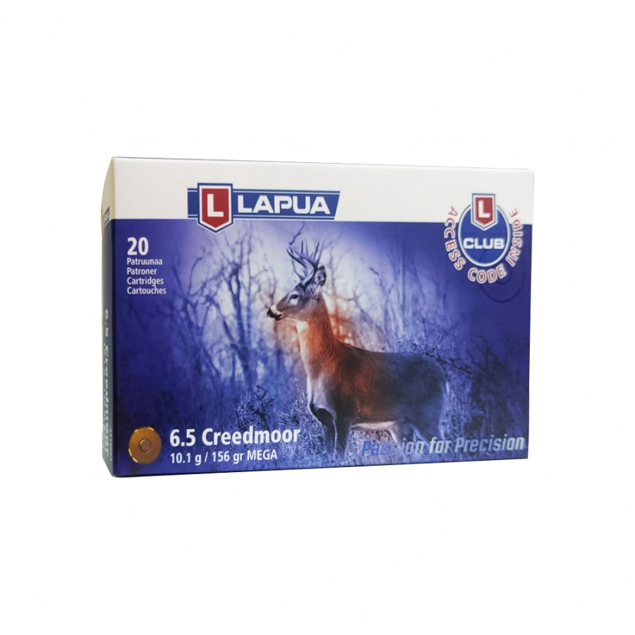 Amunicja LAPUA kal. 6,5 Creedmoor MEGA SP 10,1 g 1/1