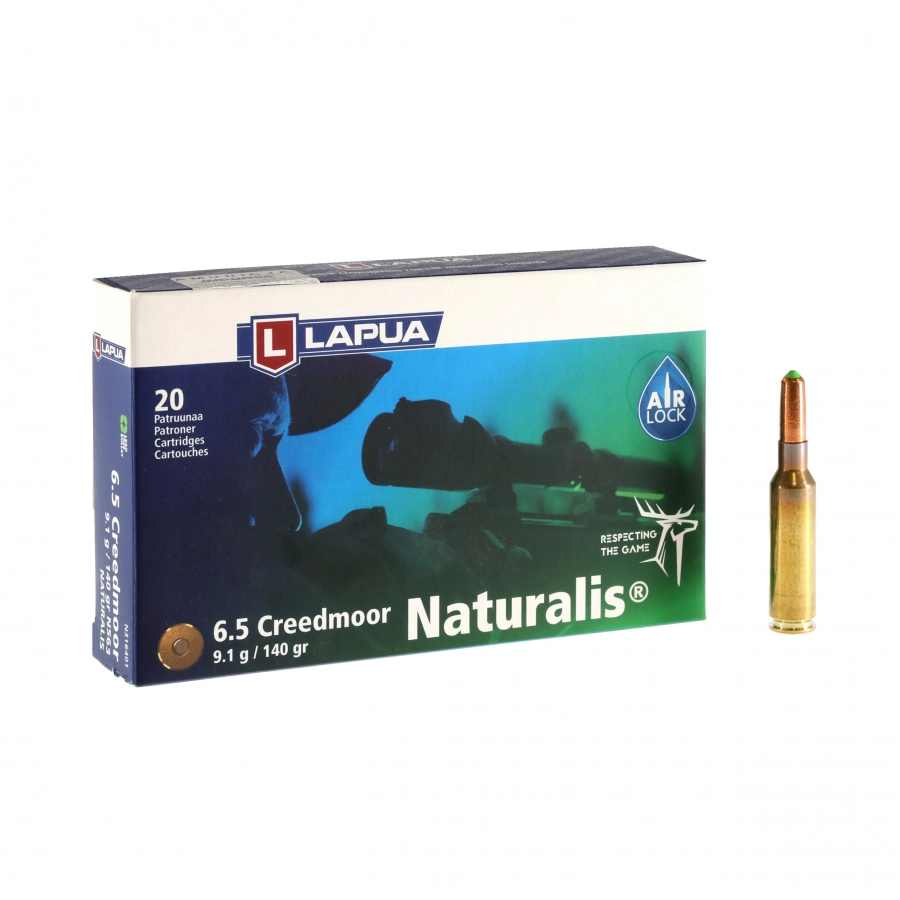 Amunicja LAPUA kal. 6,5 Creedmoor Naturalis 9,1g 1/4