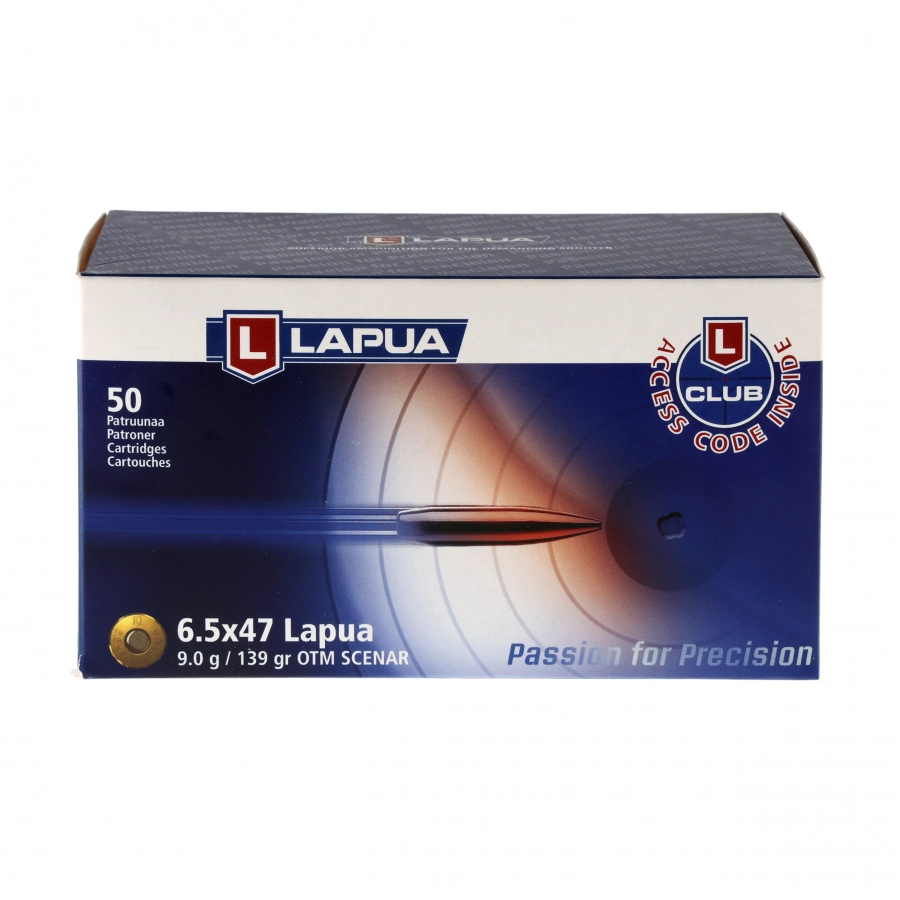 Amunicja LAPUA kal. 6,5x47 Scenar L 9g/139gr OTM 4/4