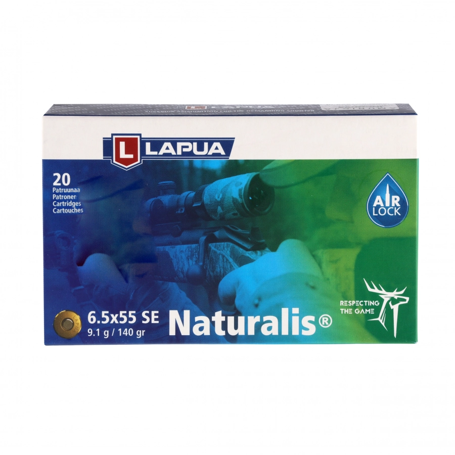 Amunicja LAPUA kal. 6,5x55 SE Naturalis 9,1g/140gr 4/4