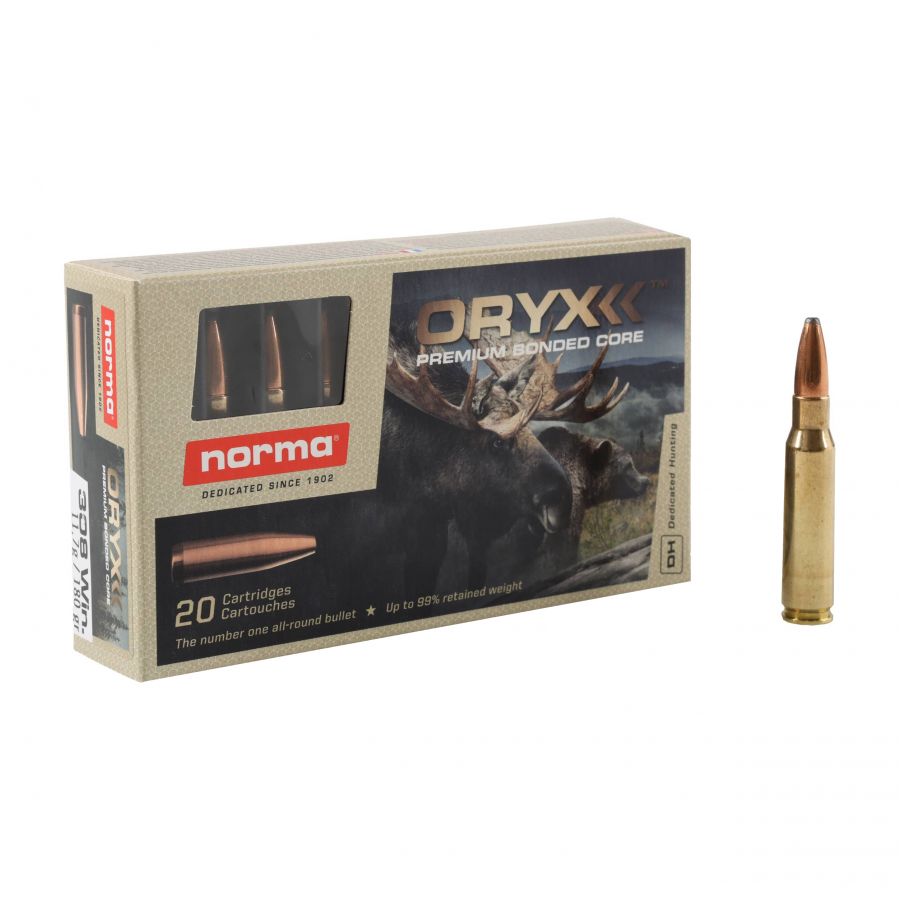 Amunicja Norma kal. 308 Win. Oryx 11,7g/180 grs 1/4