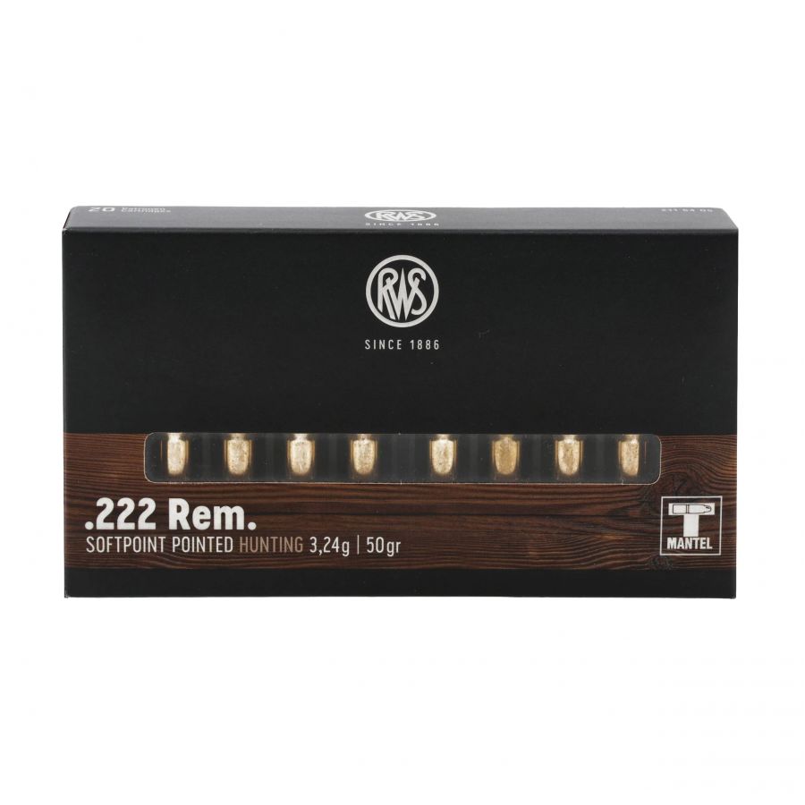 Amunicja RWS kal. .222 REM TMS 3,24 g 4/4