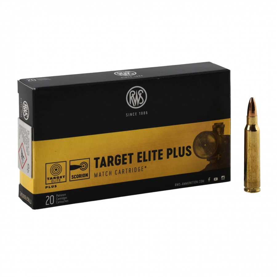 Amunicja RWS kal. .223 Rem Target Elite 5,0g/77gr 1/4