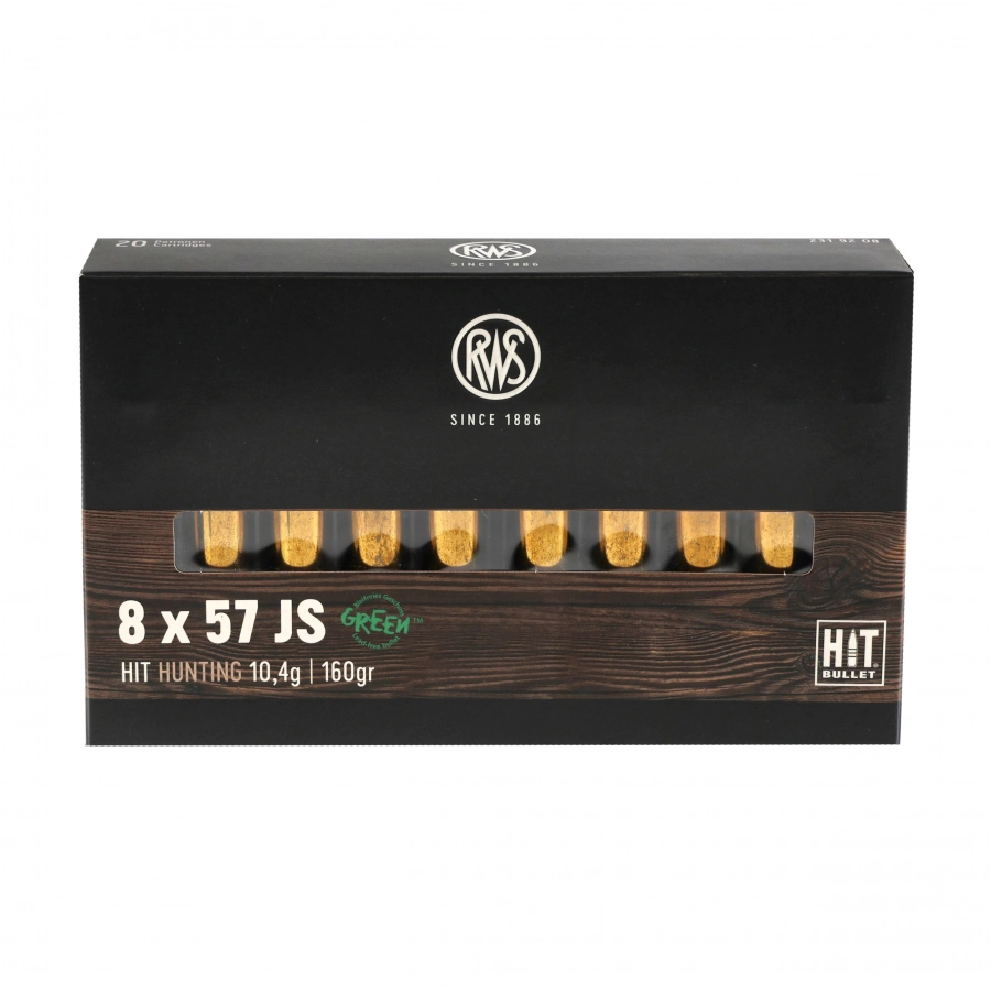 Amunicja RWS kal.8x57 JS HIT 10,4g / 160 gr 4/4