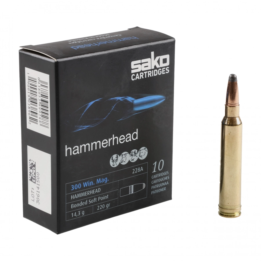 Amunicja SAKO Hammerhead  kal. 300 WinMag 14,3 g 1/4