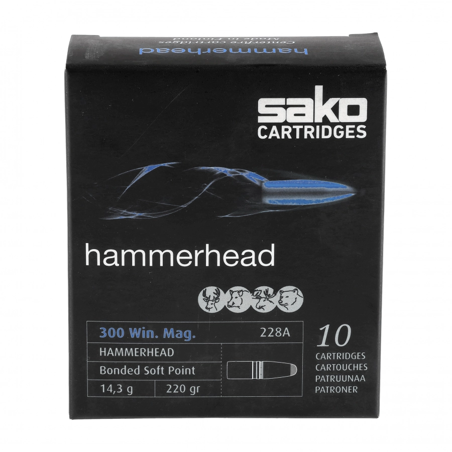 Amunicja SAKO Hammerhead  kal. 300 WinMag 14,3 g 3/4
