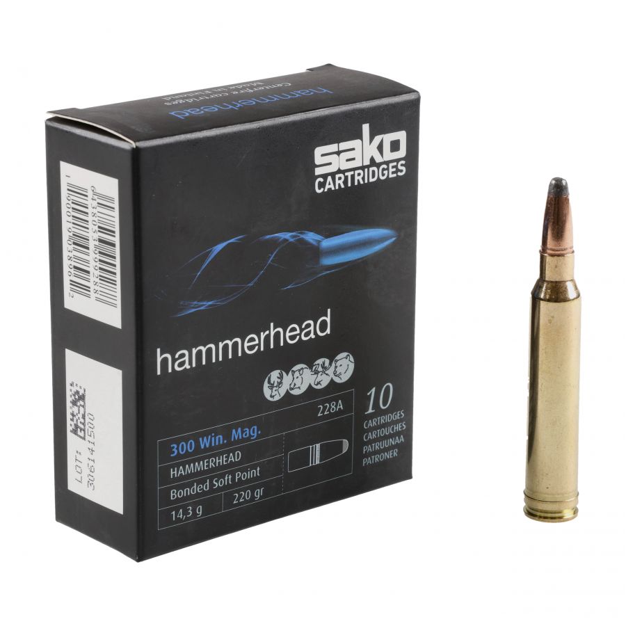 Amunicja SAKO Hammerhead  kal. 300WinMag 14,3 g 1/4