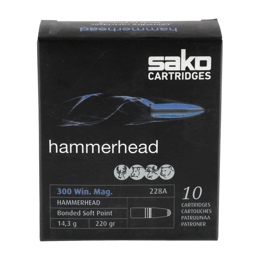 Amunicja SAKO Hammerhead  kal. 300WinMag 14,3 g 3/4