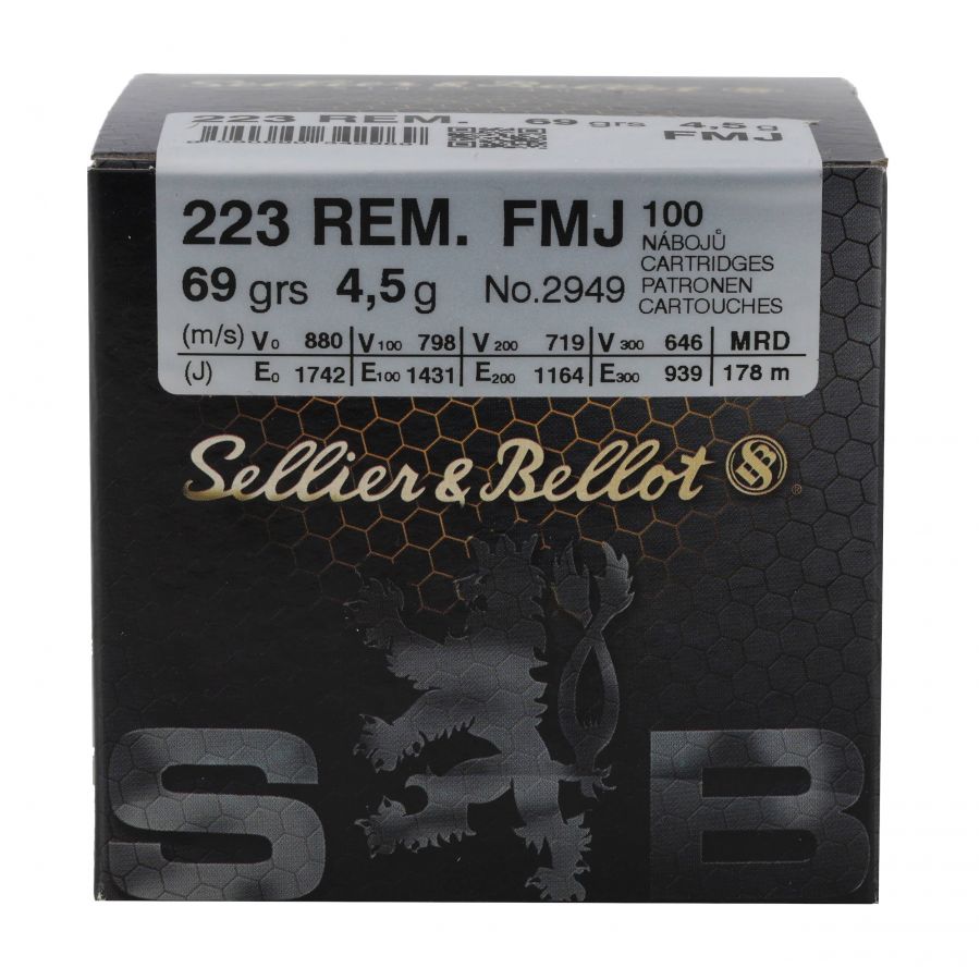 Amunicja Sellier&Bellot .223 Rem 4,5g/69grs FMJ (100) 4/4