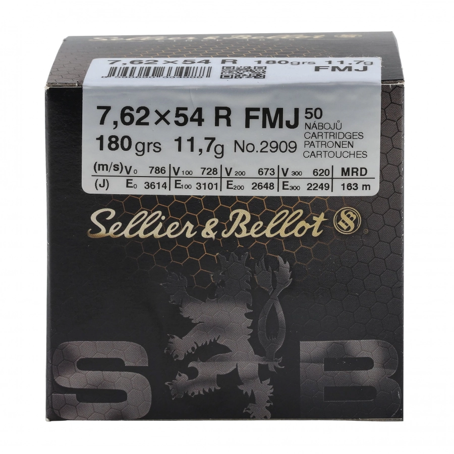 Amunicja Sellier&Bellot 7,62x54 R 11,7g/180grs FMJ 4/4