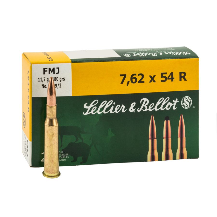 Amunicja Sellier&Bellot 7,62x54 R 11,7g/180grs FMJ 1/1