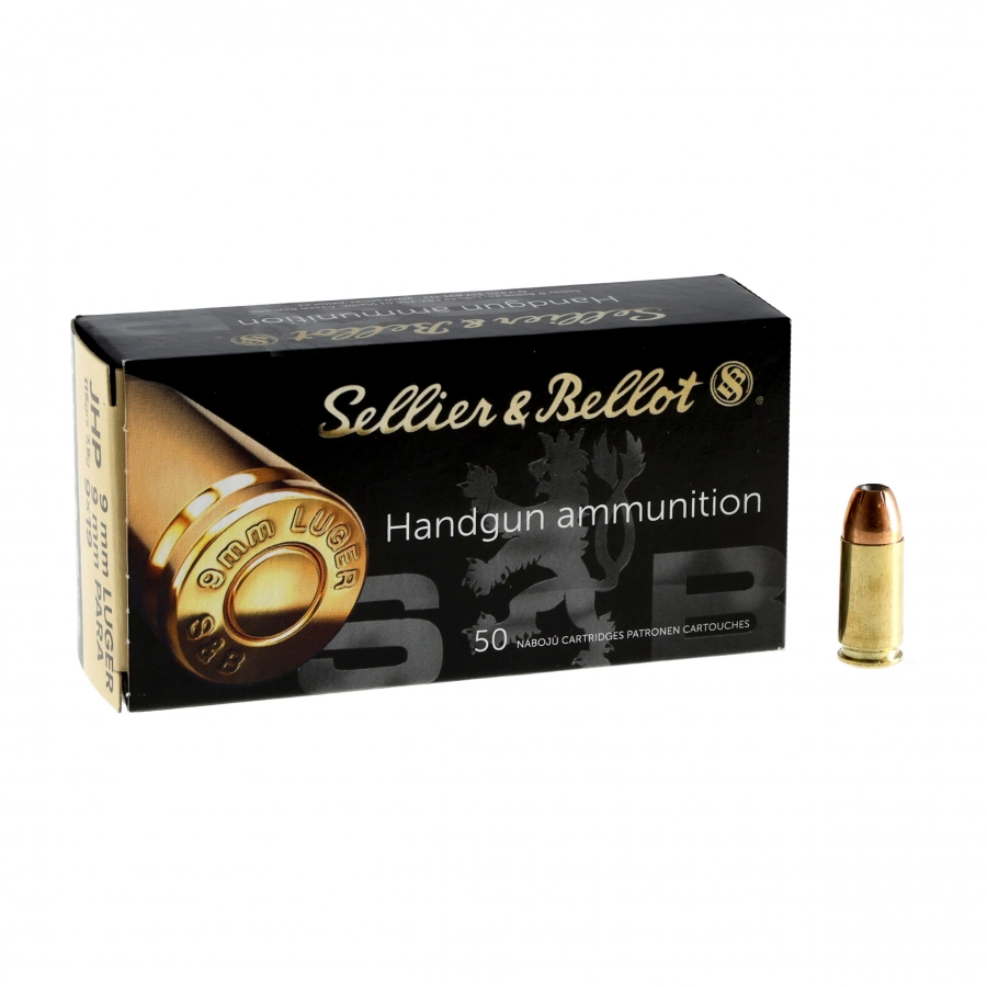 Amunicja Sellier&Bellot 9mm Luger 7.5g JHP 1/4