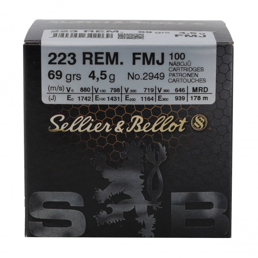 Amunicja Sellier&Bellot kal. 223 Rem 4,5g/69grs FMJ (100) 4/4