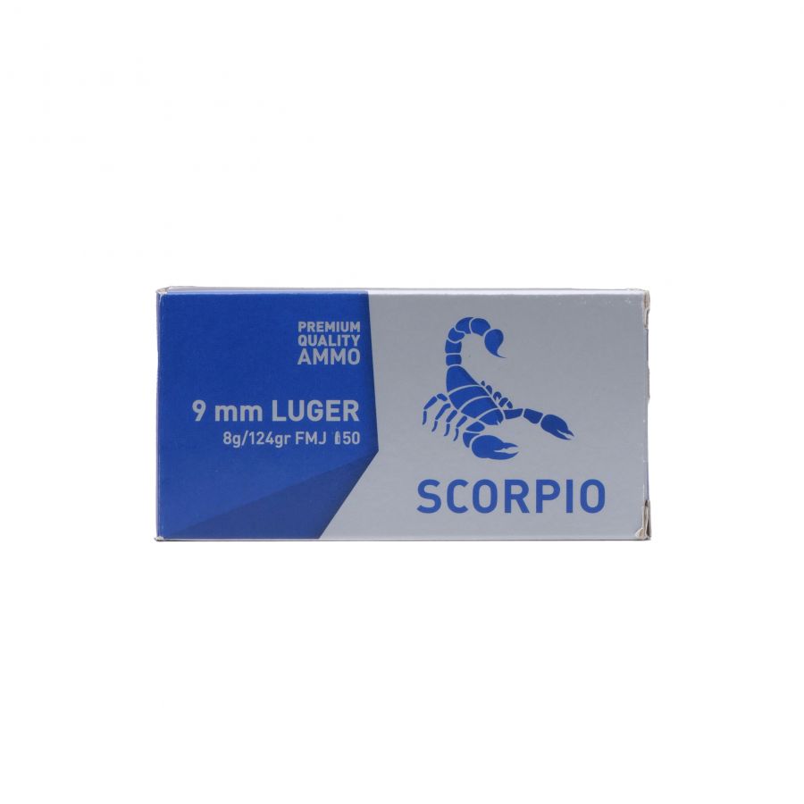 Amunicja STV Scorpio kal. 9mm luger 124gr/8g 2/3