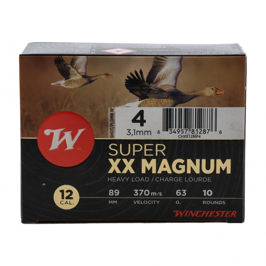 Amunicja Winchester kal. 12/89 "4" Super XX Magnum 63g 4/4