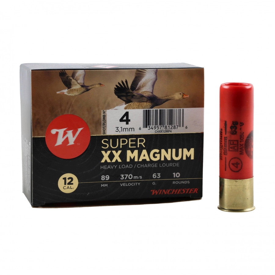 Amunicja Winchester kal. 12/89 "4" Super XX Magnum 63g 1/4