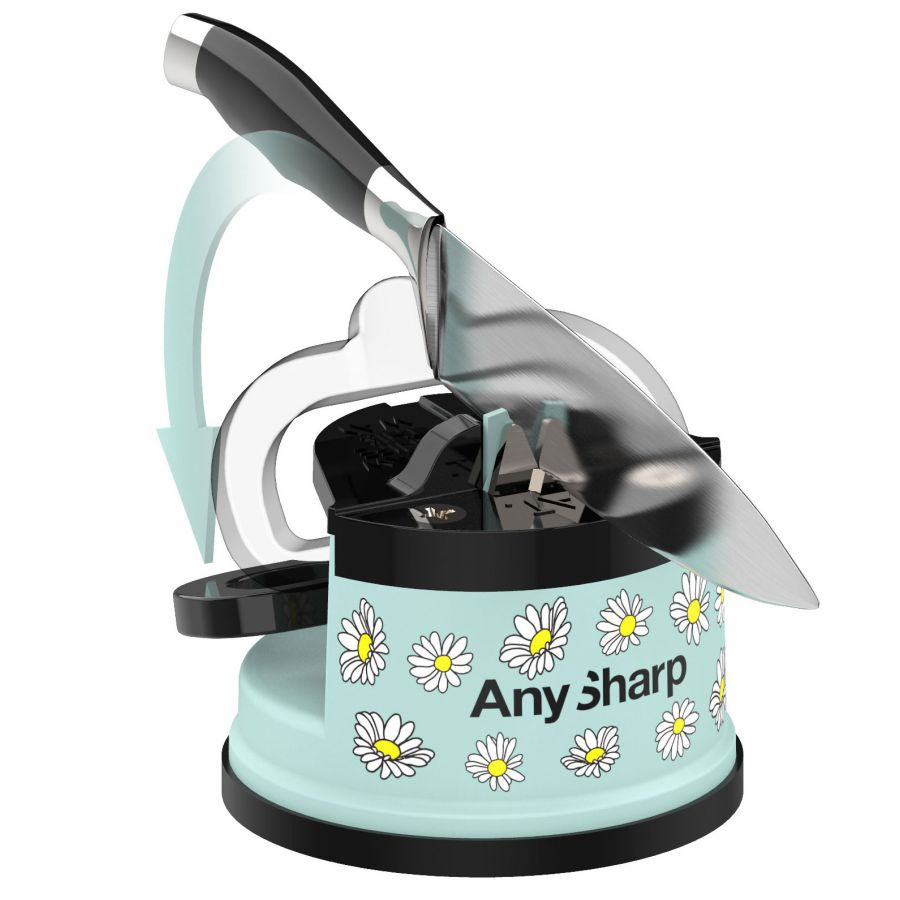 AnySharp classic blue daisy sharpener 2/4