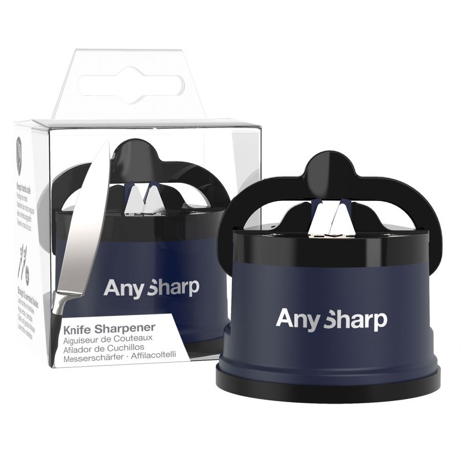 AnySharp classic navy blue sharpener 3/4