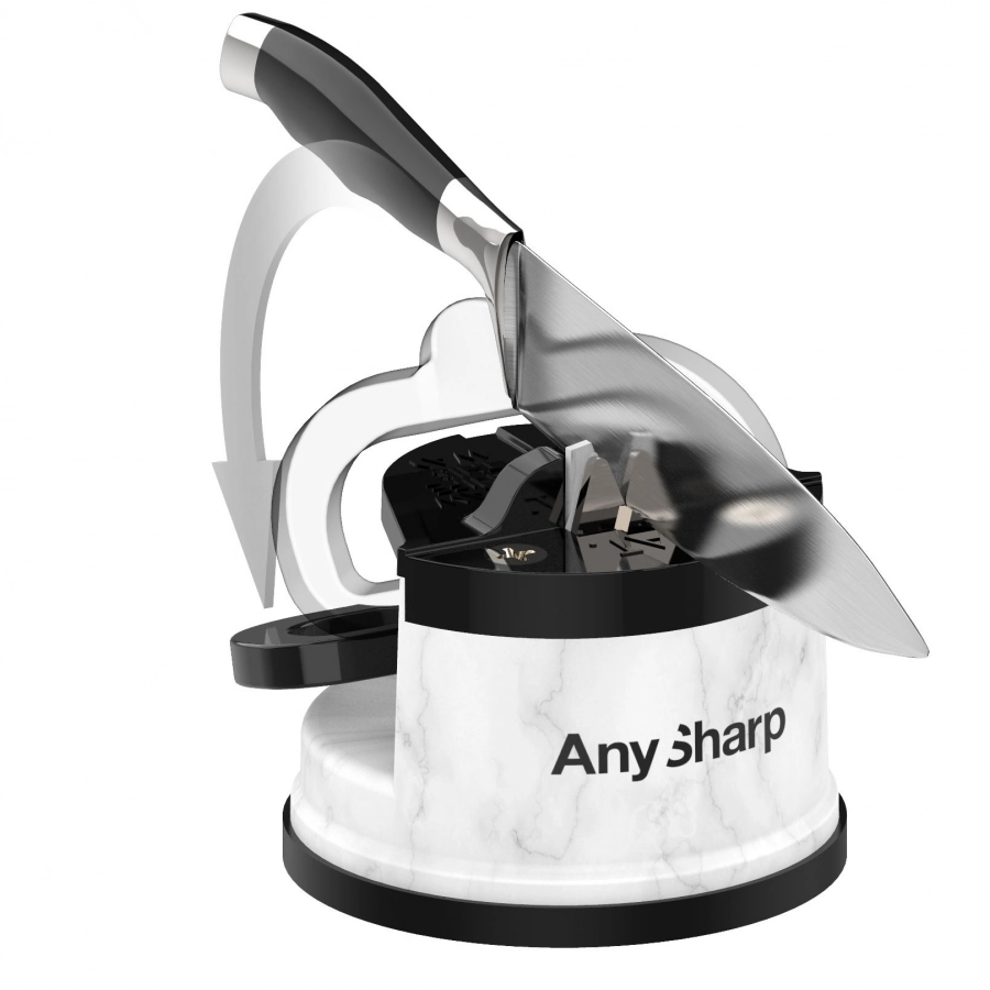 AnySharp classic white marble sharpener 2/4