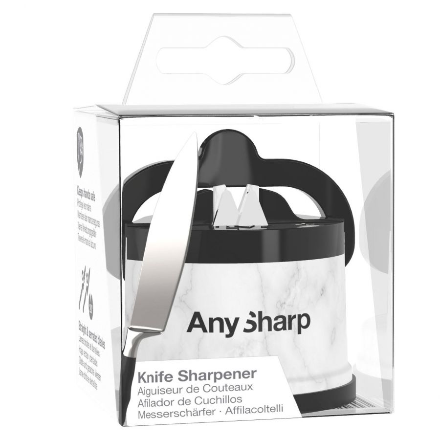 AnySharp classic white marble sharpener 4/4