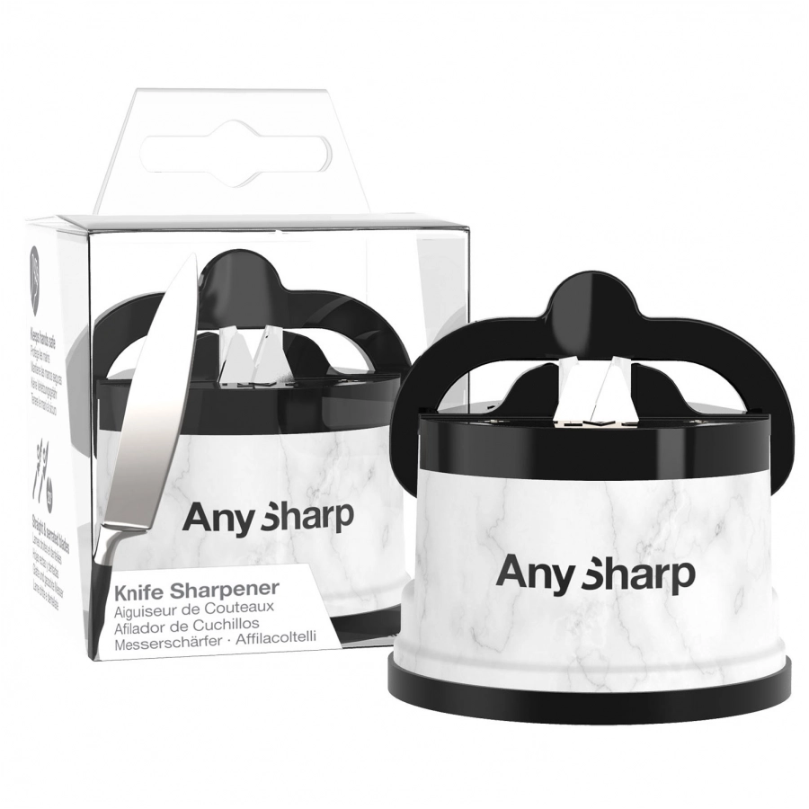 AnySharp classic white marble sharpener 3/4