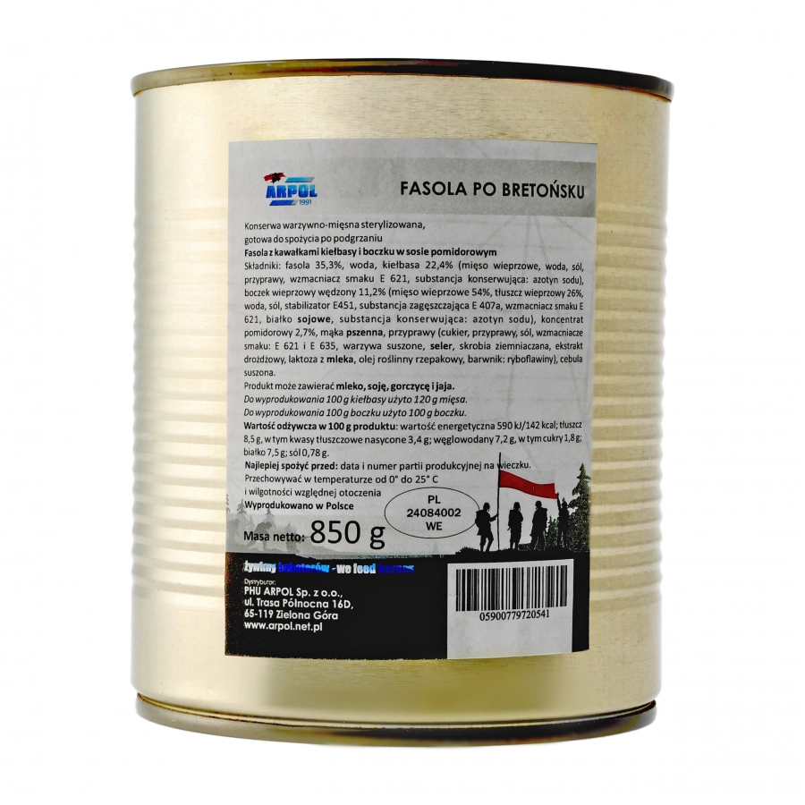 Arpol bretagne beans 850 g 1/4