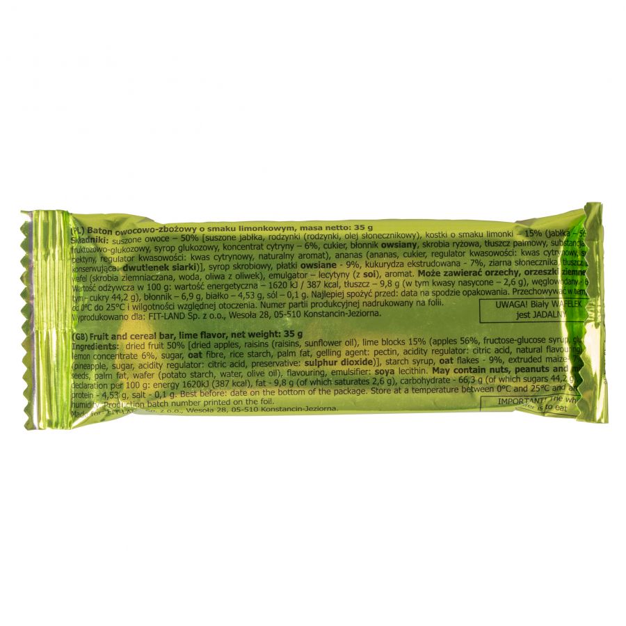 Arpol cereal and fruit bar, lime 35 g 1/1
