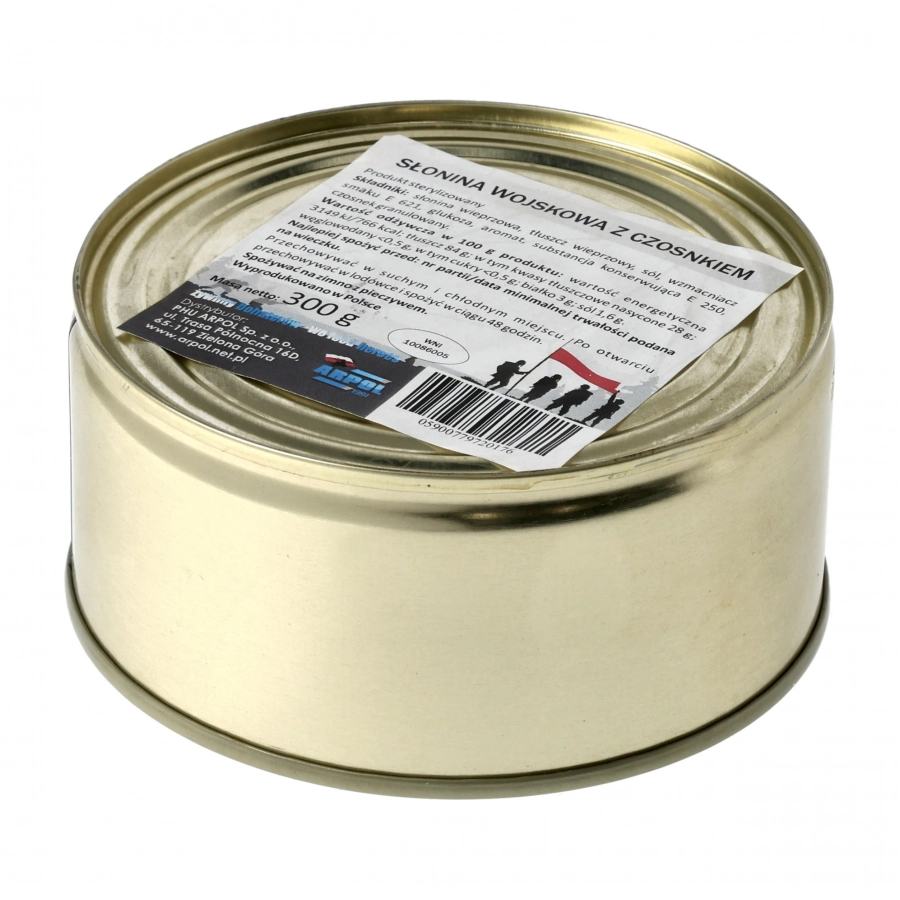 Arpol military pork fat with garlic 300 g 1/4