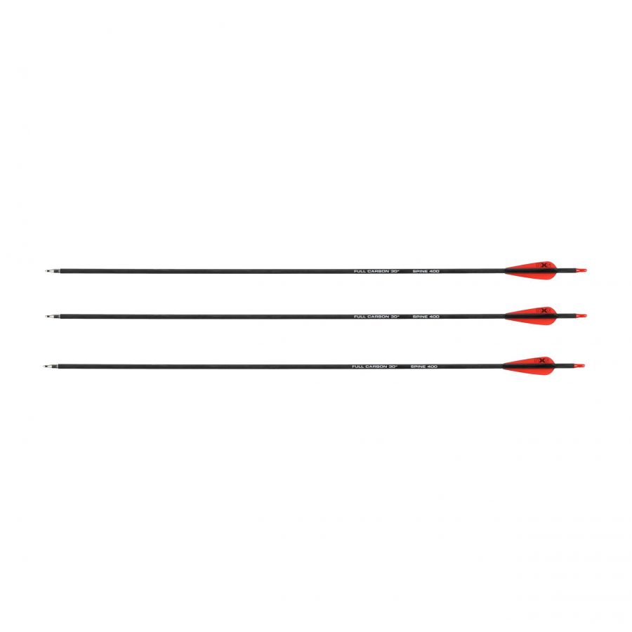 Arrow NXG fiber carbon 30" arrowhead os targets, 400 sp,3x 1/3