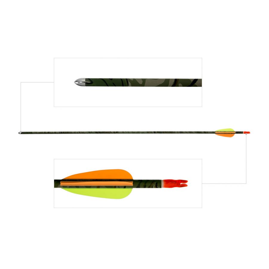 Arrow Poe Lang alu 29" gr disc smooth camo 2/4