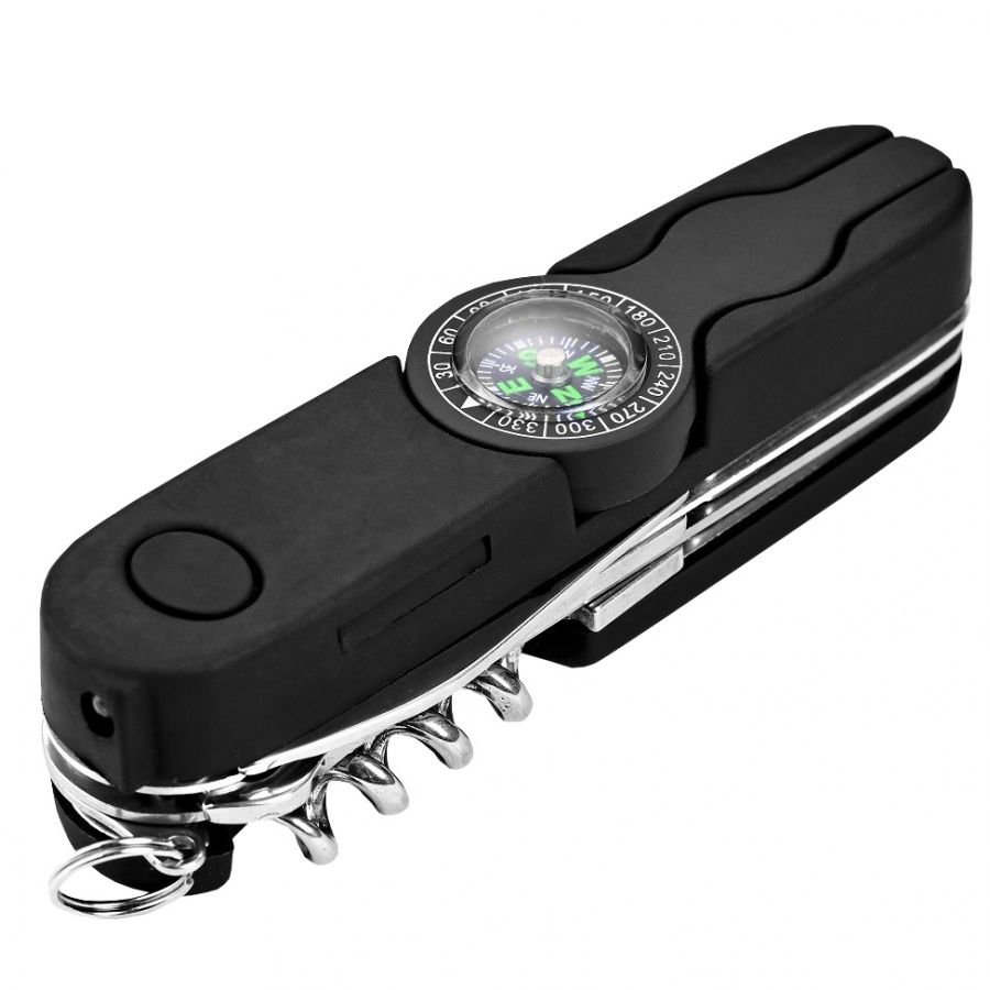 Azimuth Izeron black pocket knife with holster 2/6