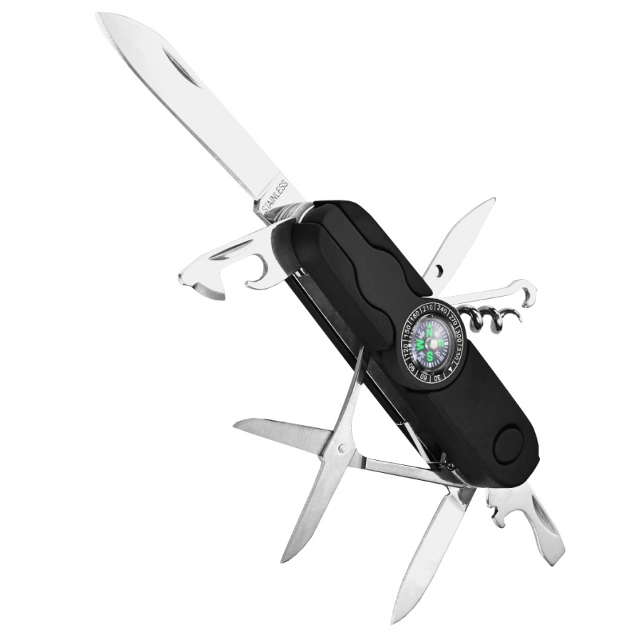 Azimuth Izeron black pocket knife with holster 1/6