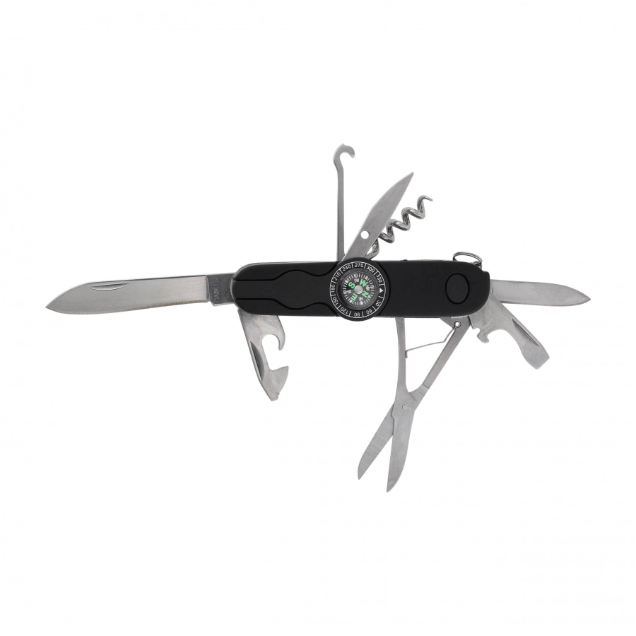 Azimuth Izeron black pocket knife with holster 2/8