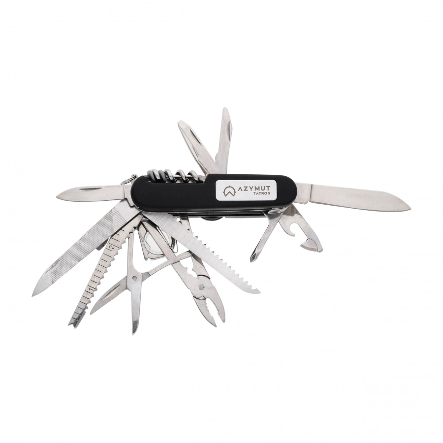 Azimuth Tatron black pocket knife with holster 1/9