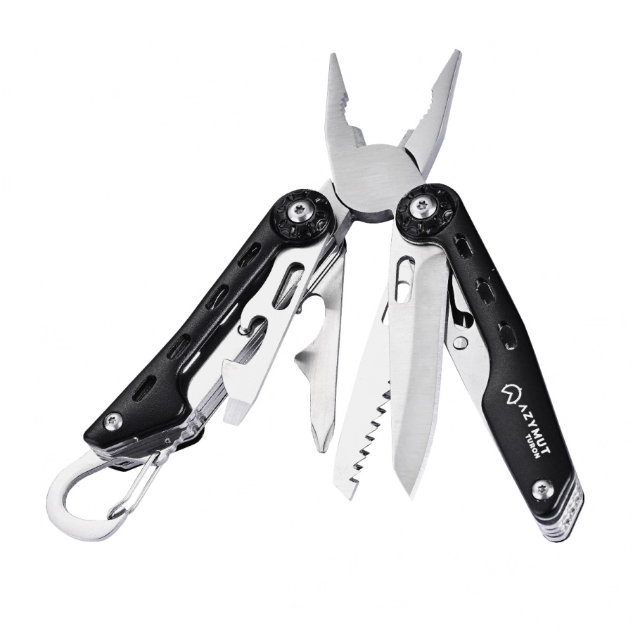 Azimuth Turon multitool with holster and carabiner 1/4