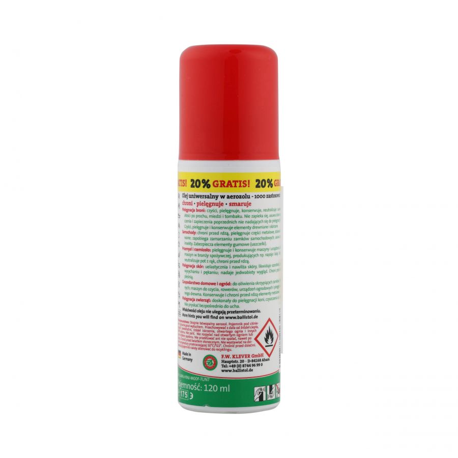 Ballistol gun oil spray 120 ml 2/2