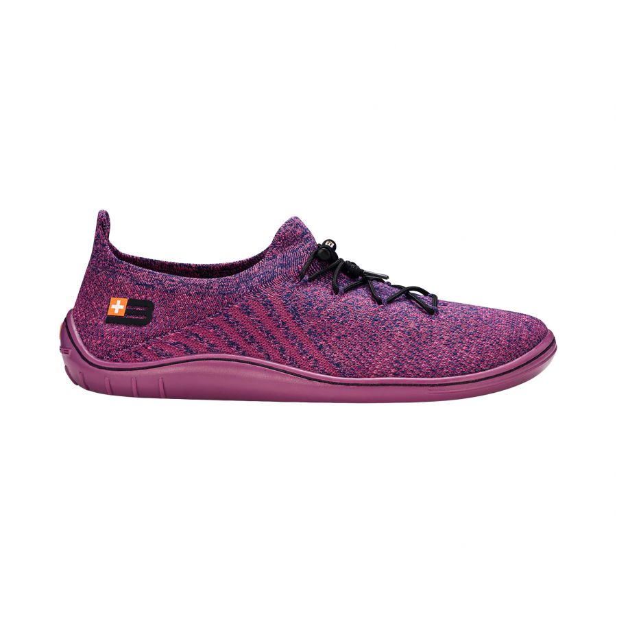 Barefoot merino women's plum and fuchsia shoes 1/5